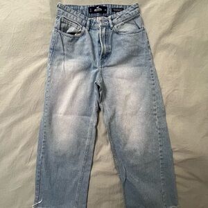 Hollister Light Blue High-Rise Culotte Jeans